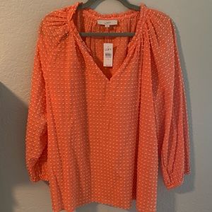 LOFT Tie Blouse